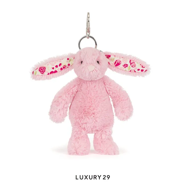 JellyCat Blushkin Blossom Bunny Bag Charm