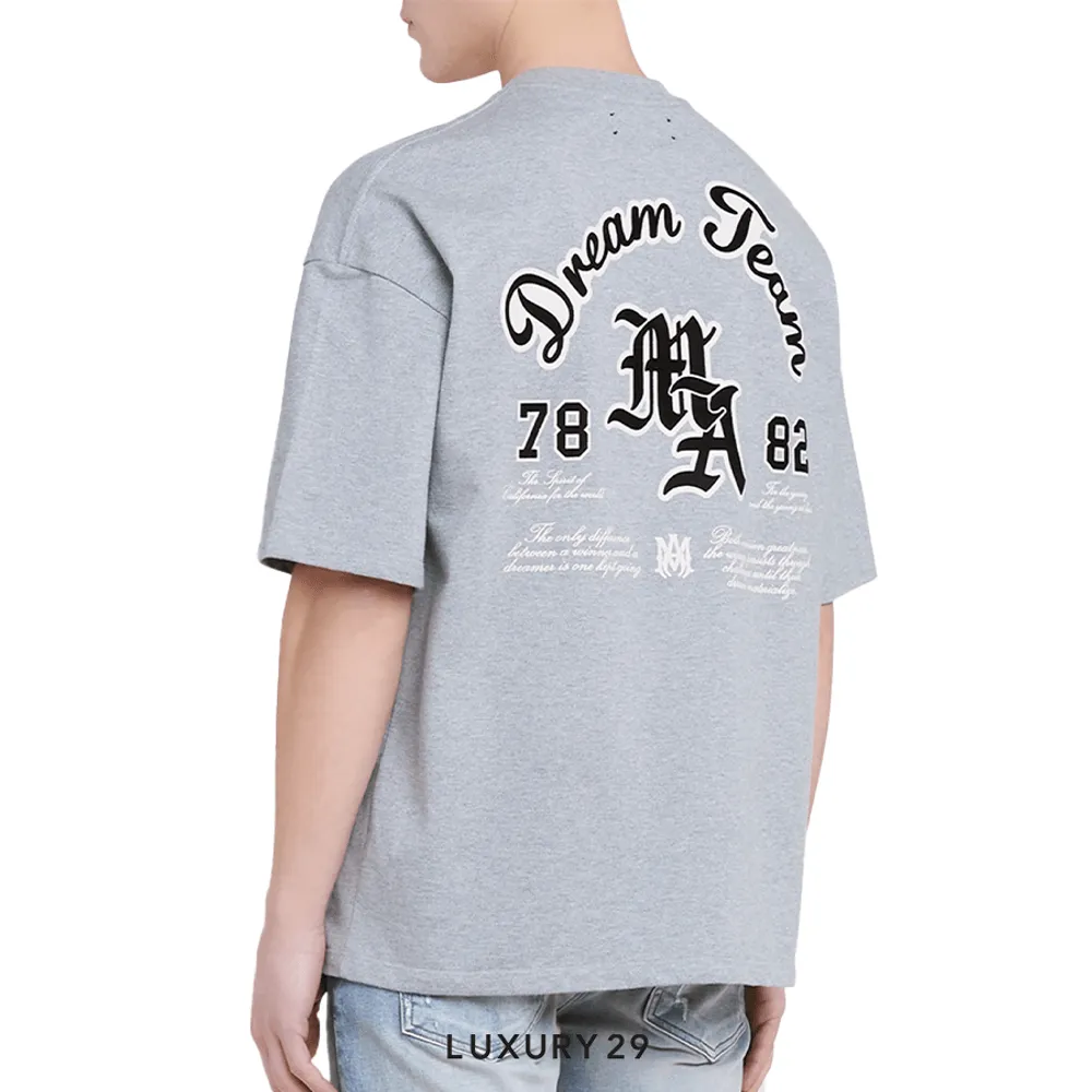 Amiri Dream Team Oversized Tee(S, Grey)