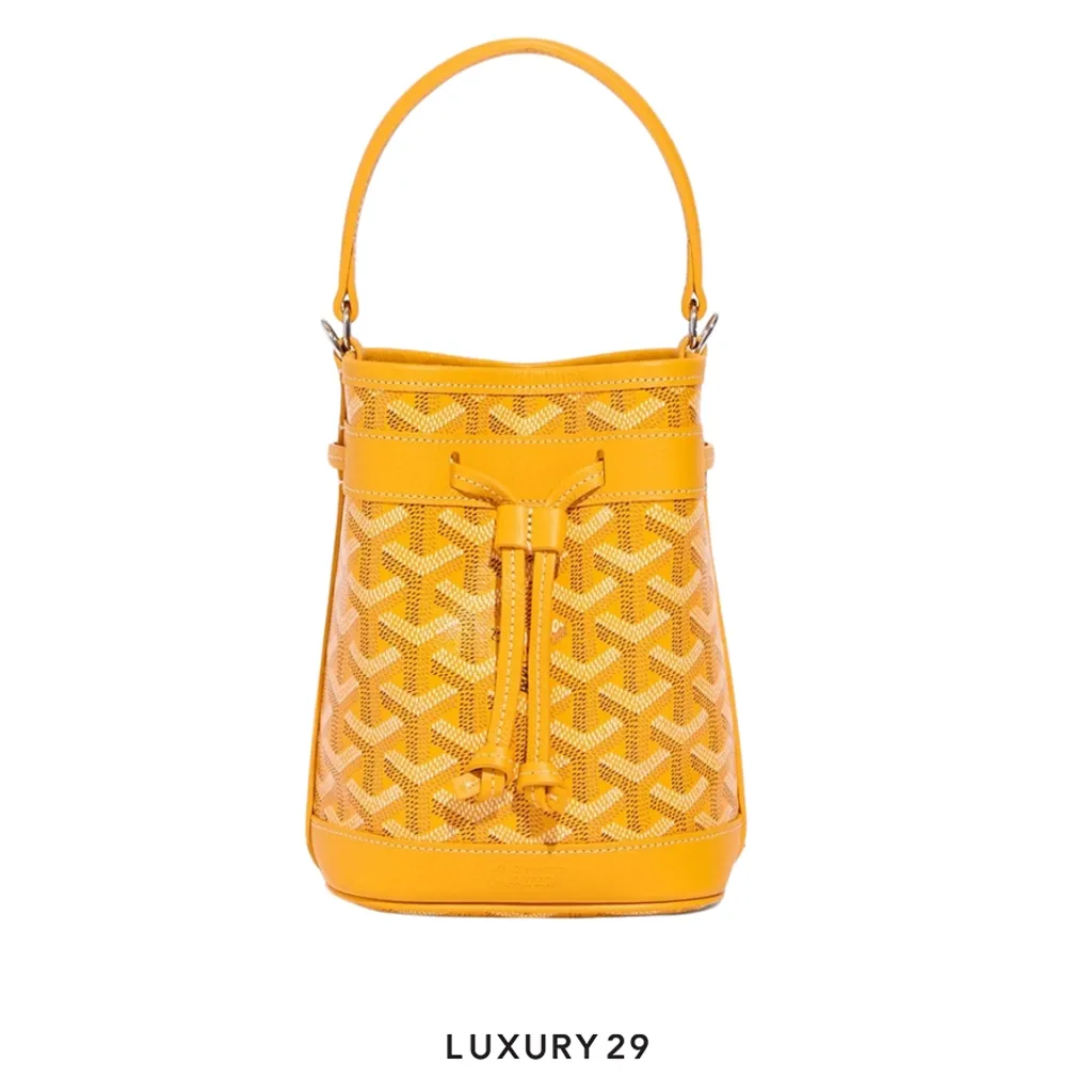 Goyard Petit Flot Mini bucket Bag Yellow(Mini, Yellow)