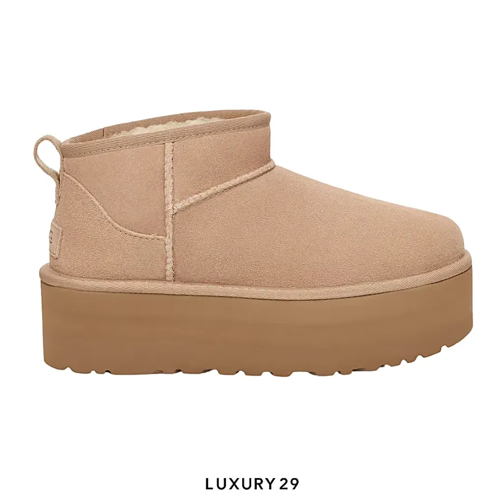 UGG Classic Ultra Mini Platform Sand(39, Brown)