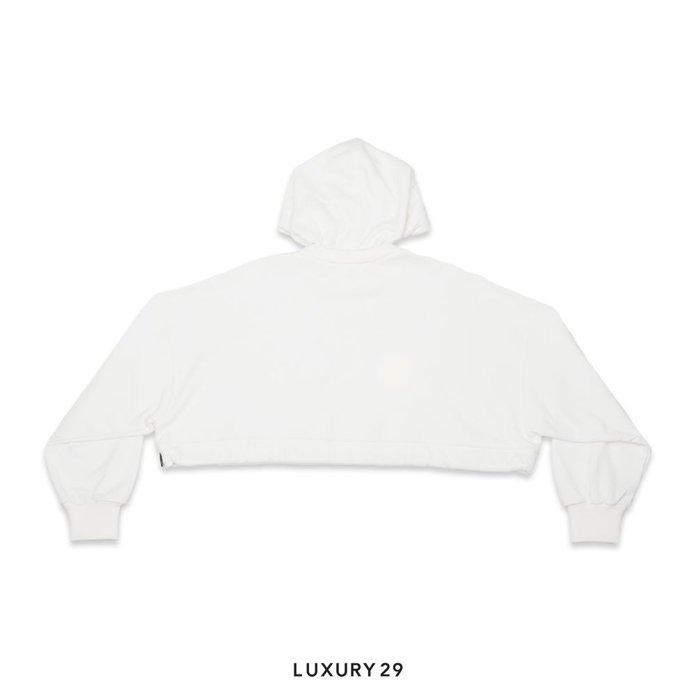 Louis Vuitton LV x YK Faces Patches Cropped Hoodie(S, White)