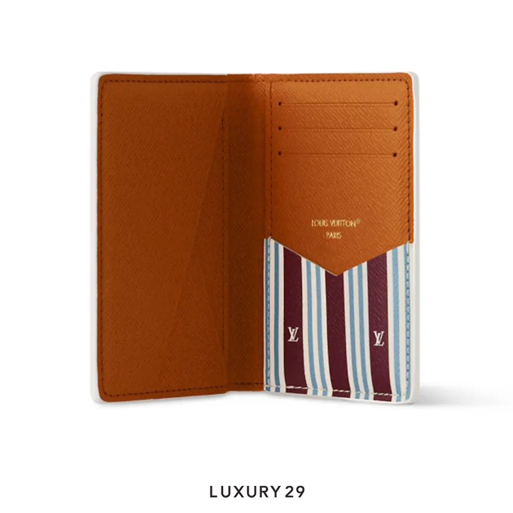 Louis Vuitton LV Pocket Organizer Monogram Heritage coated canvas Off-White(Small, White)