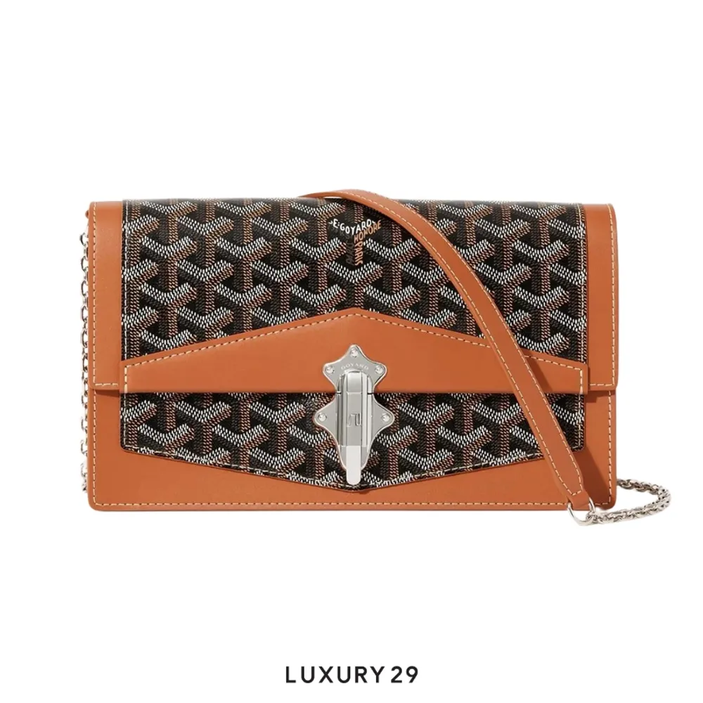 Goyard Duchesse Marie-Caroline Bag Black & Tan(Small, Brown)