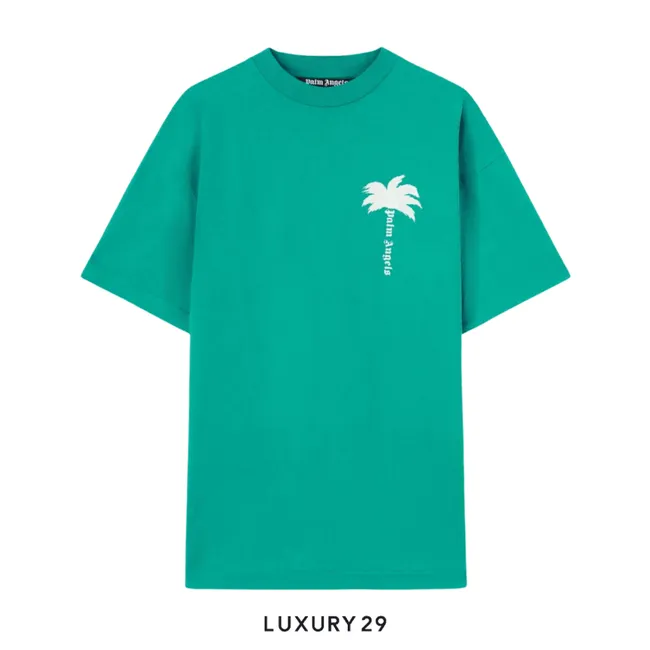 Palm Angels Palm Tree-print cotton T-shirt