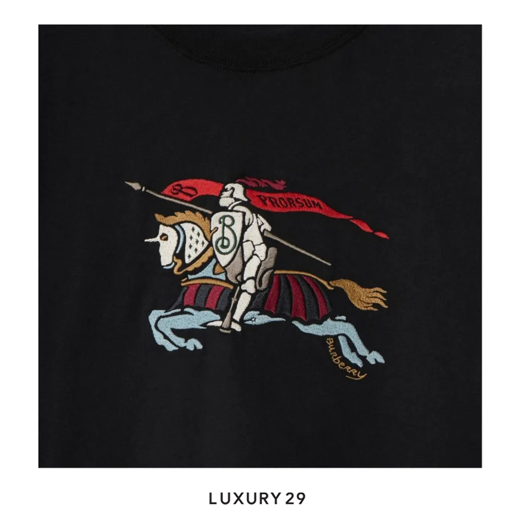 Burberry EKD Cotton T-shirt Black(S, Black)