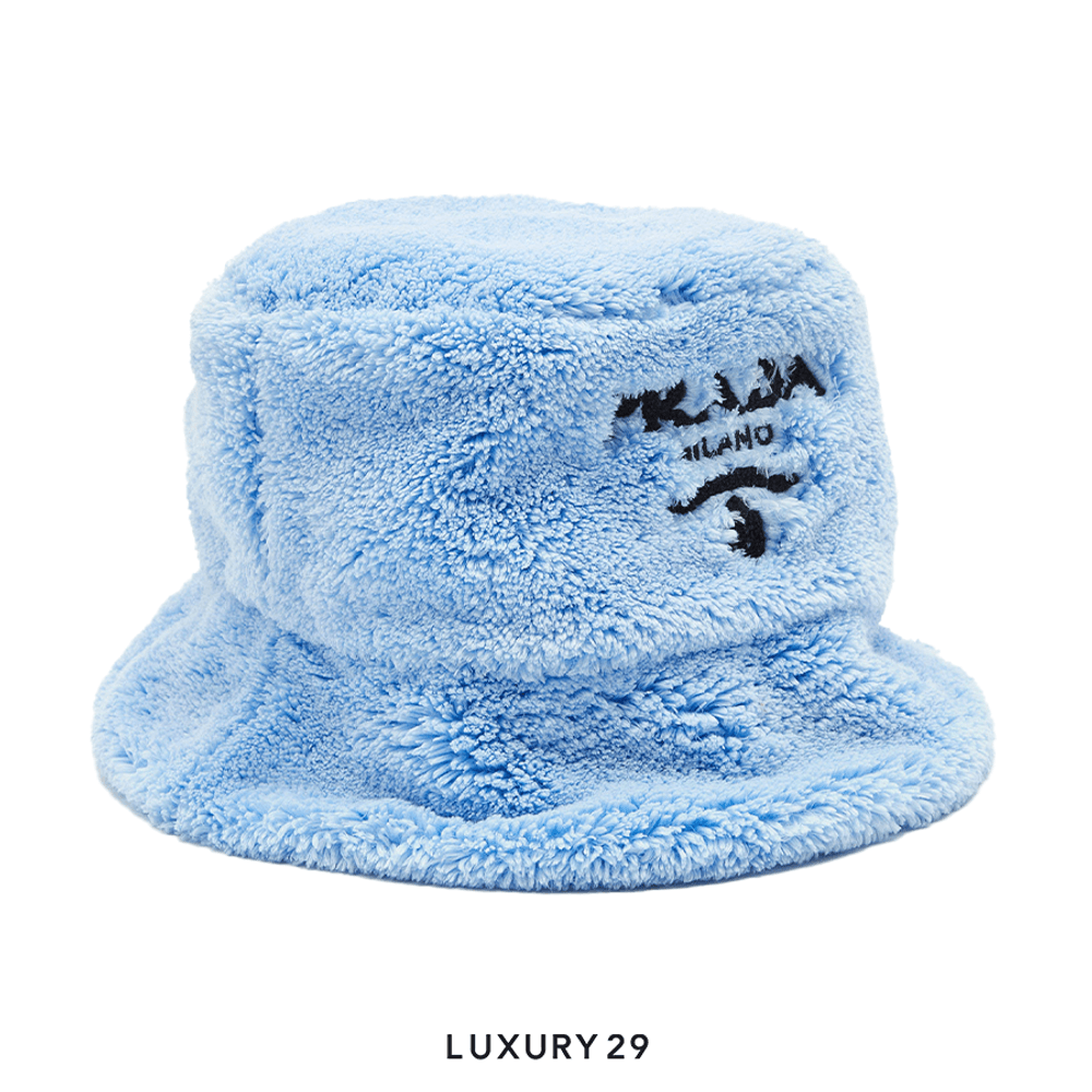 PRADA Terrycloth bucket hat(Free Size, Blue)