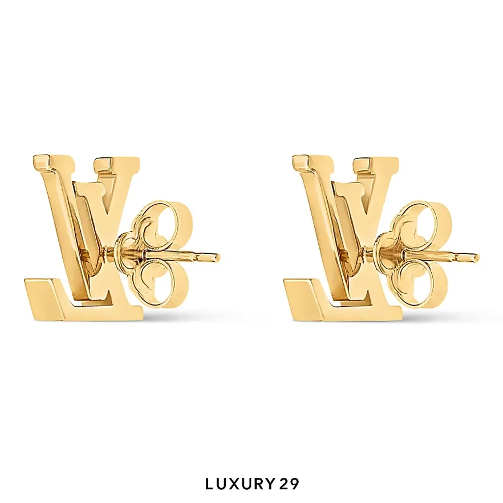 Louis Vuitton LV Iconic Enamel Earrings black enamel(Free Size, Black)