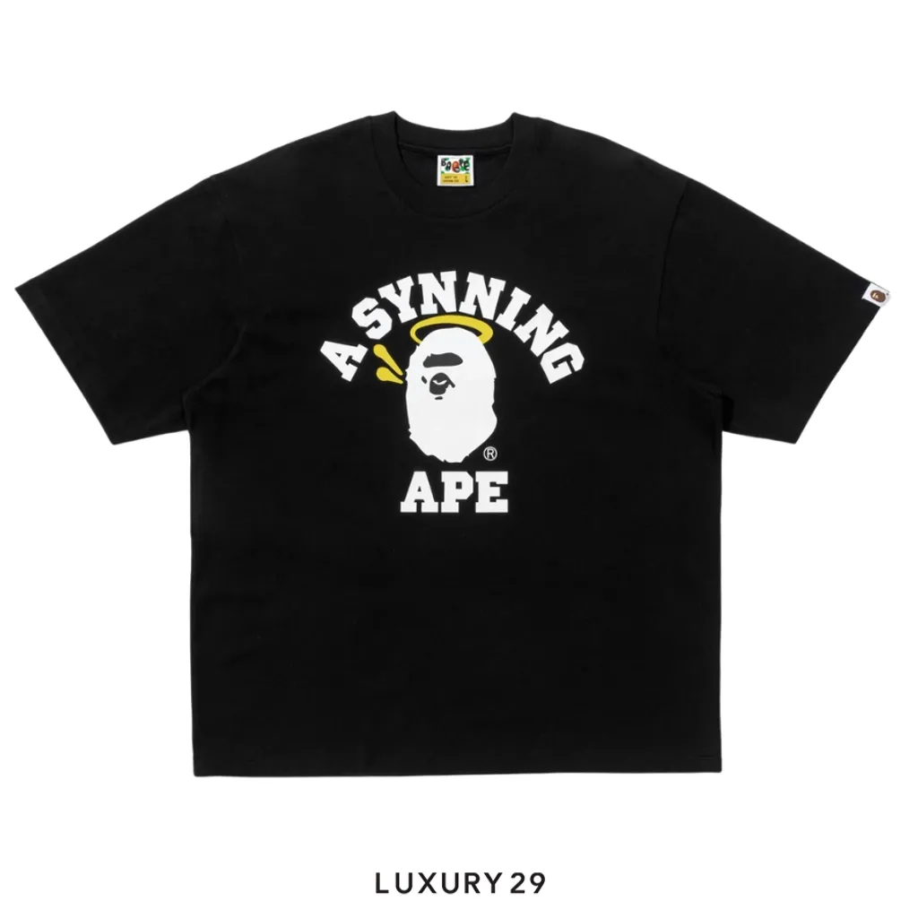 BAPE X Spotify X SYNA By Central Cee College Tee(L, Black)