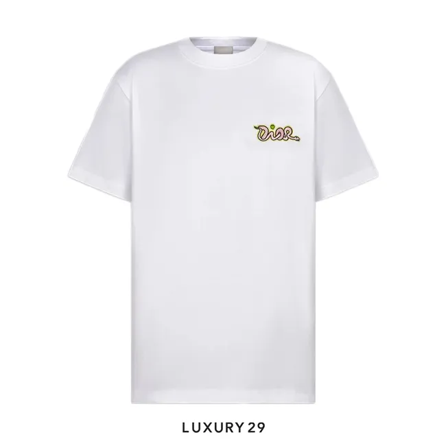 Dior x Kaws Cotton Jersey T-Shirt White