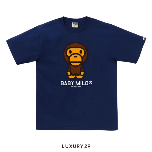 Bape Baby Milo Tee Men's - Navy