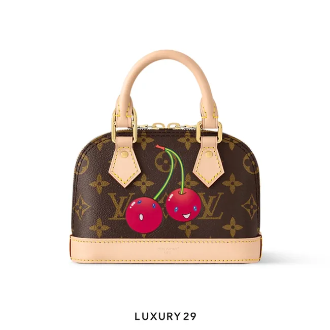 Louis Vuitton LV x TM Nano Alma Monogram coated canvas Brown