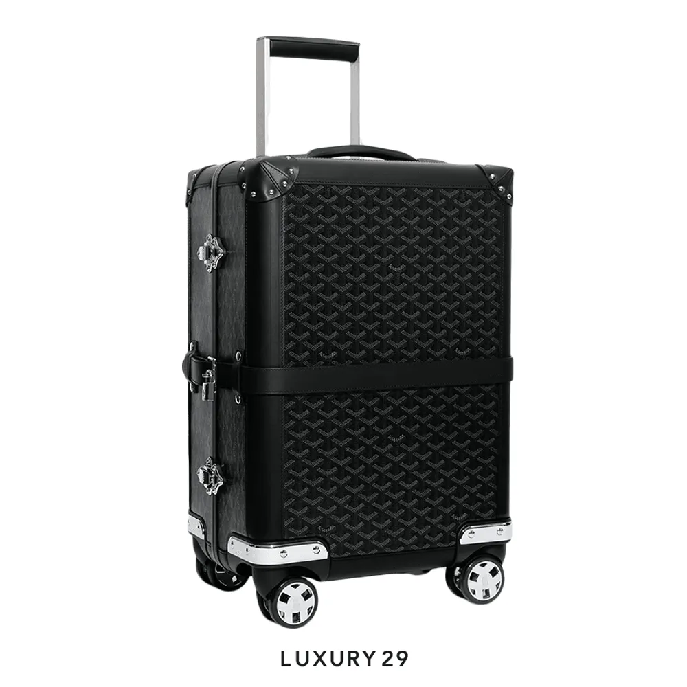 Goyard Bourget PM Trolley Case Jet Black(Small, Black)