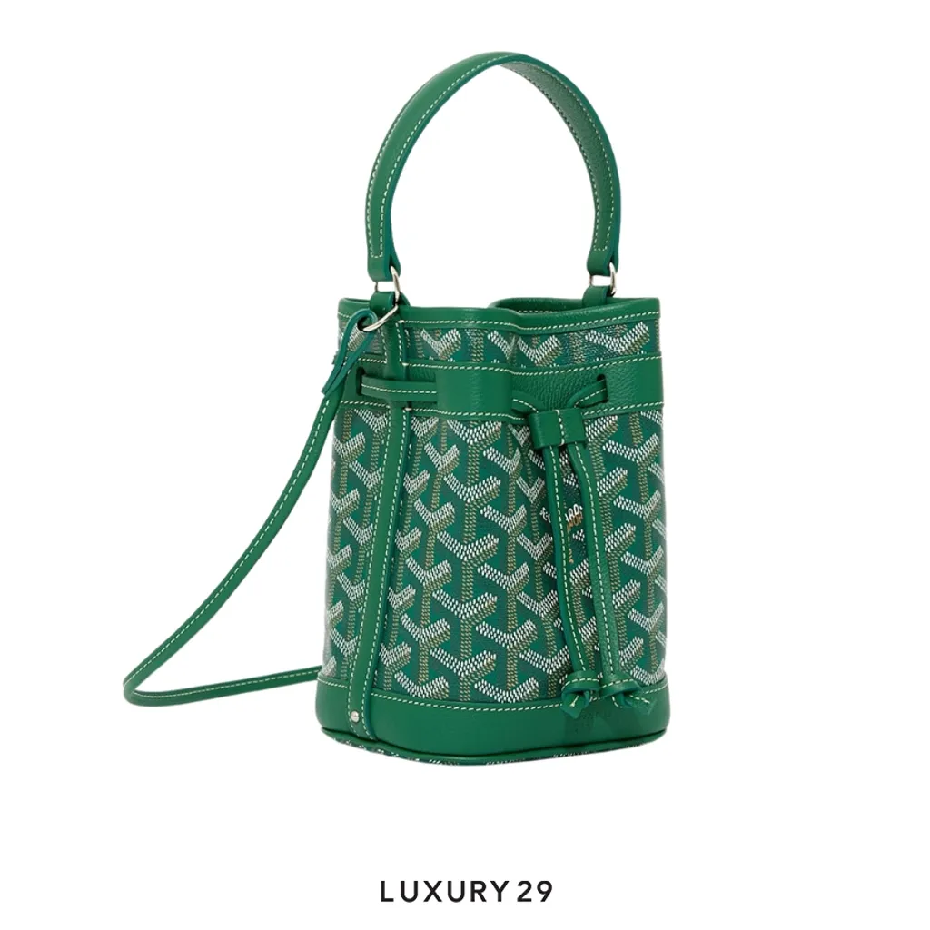 Goyard Petit Flot Mini bucket Bag Green(Mini, Green)
