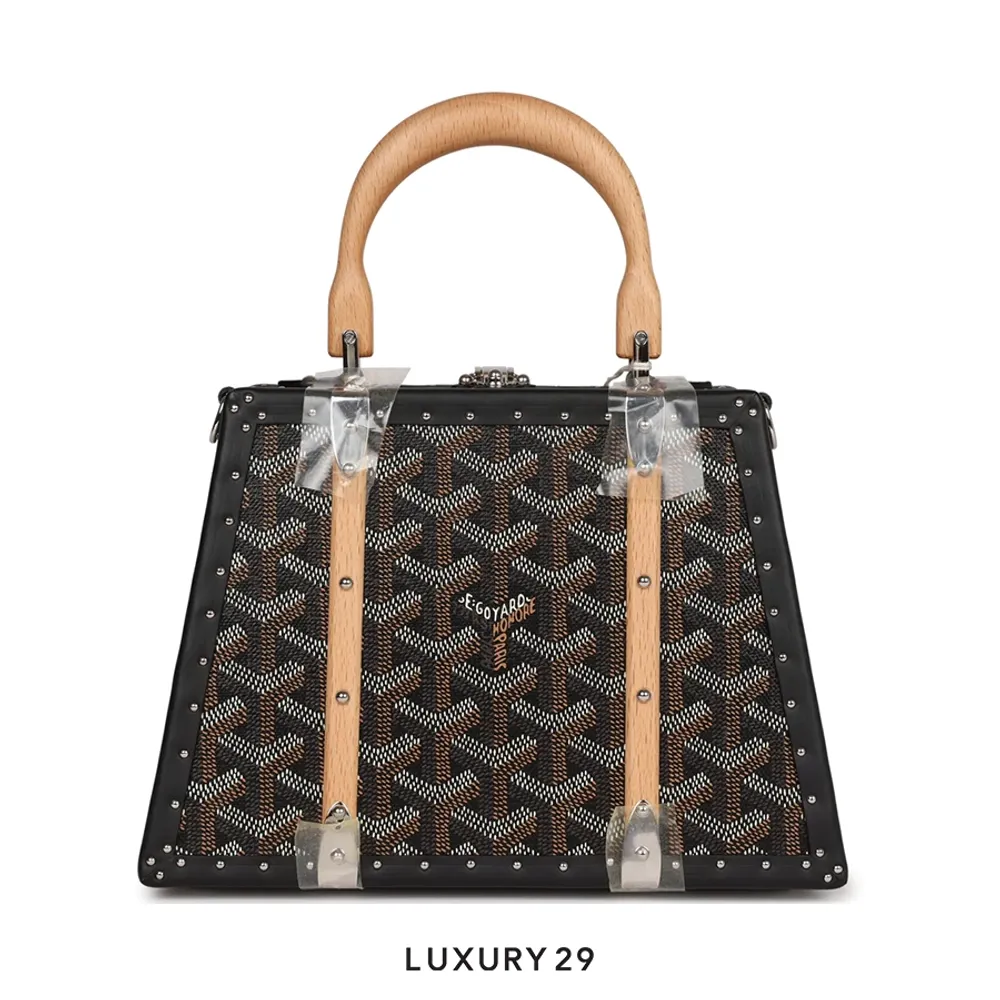Goyard Saigon Mini Trunk Bag Black(Mini, Black)