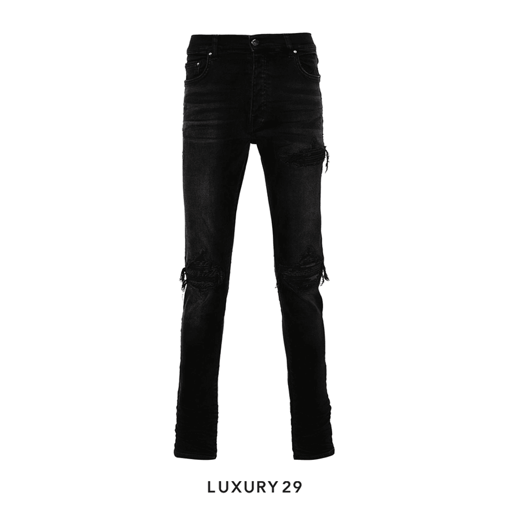 AMIRI MX1 Bandana Jacquard jeans(M, Black)
