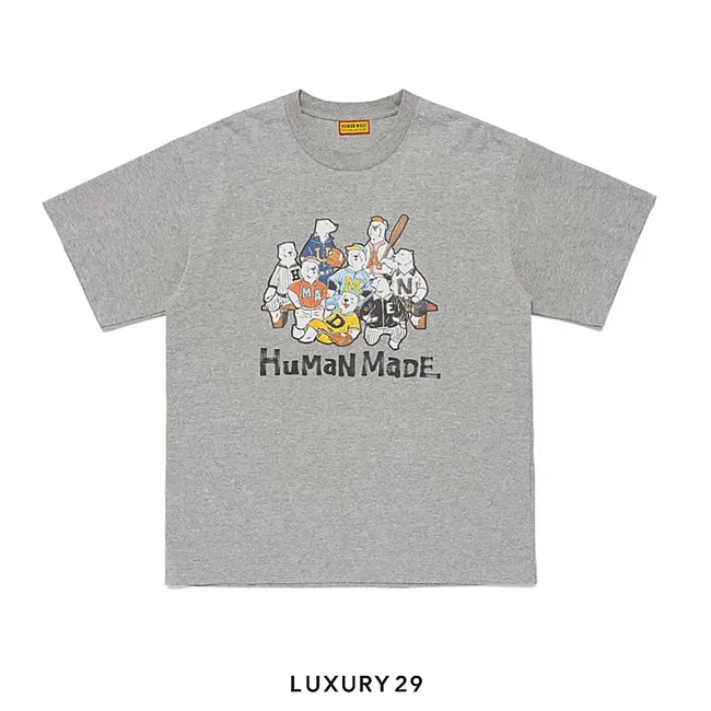 Human Made Animal Graphic T-shirt Grey