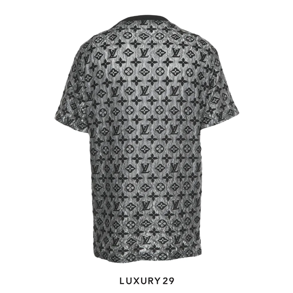 Louis Vuitton LV  Monogram T-shirt Black(XL, Black)