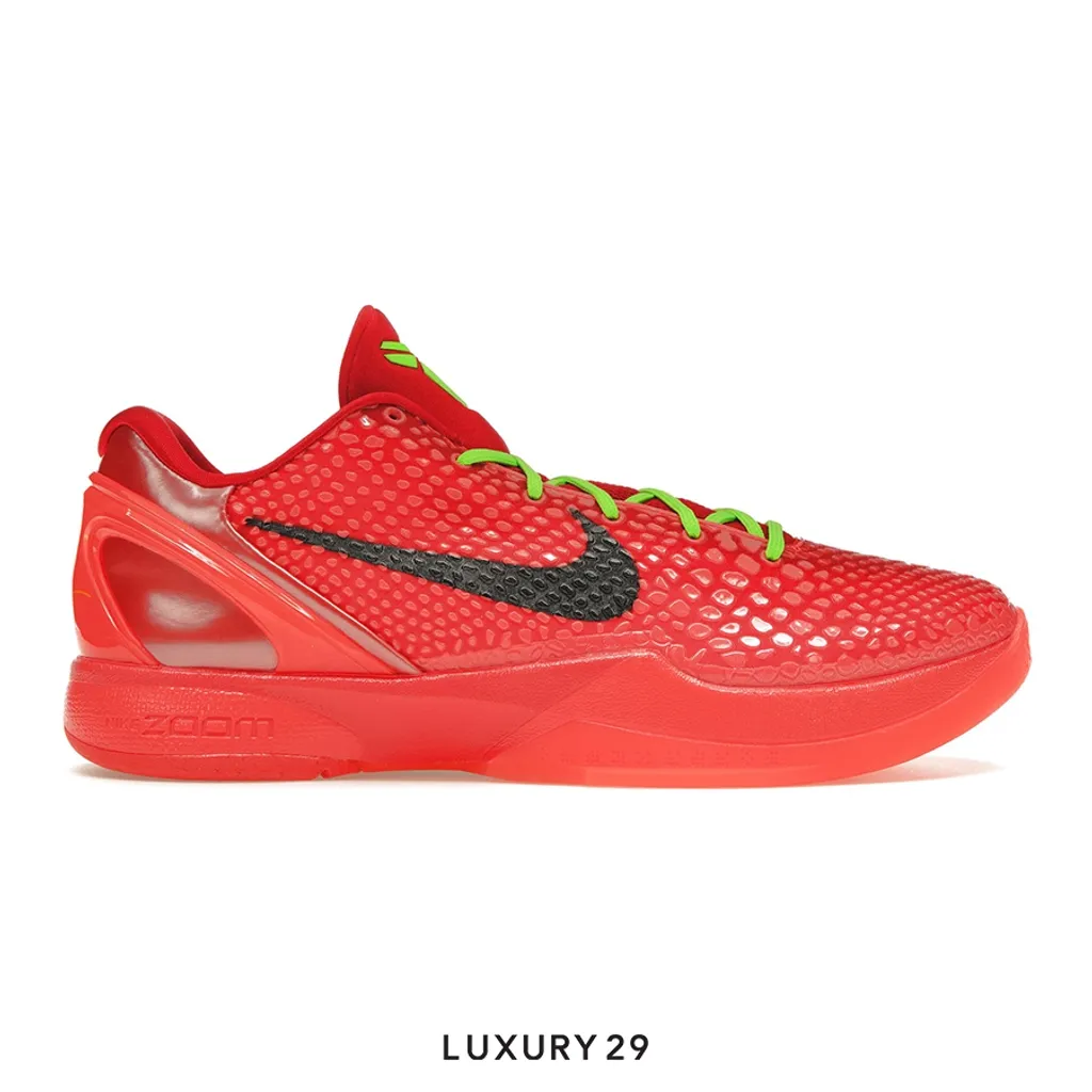 Nike Kobe 6 Protro Reverse Grinch(M)(41, Red)