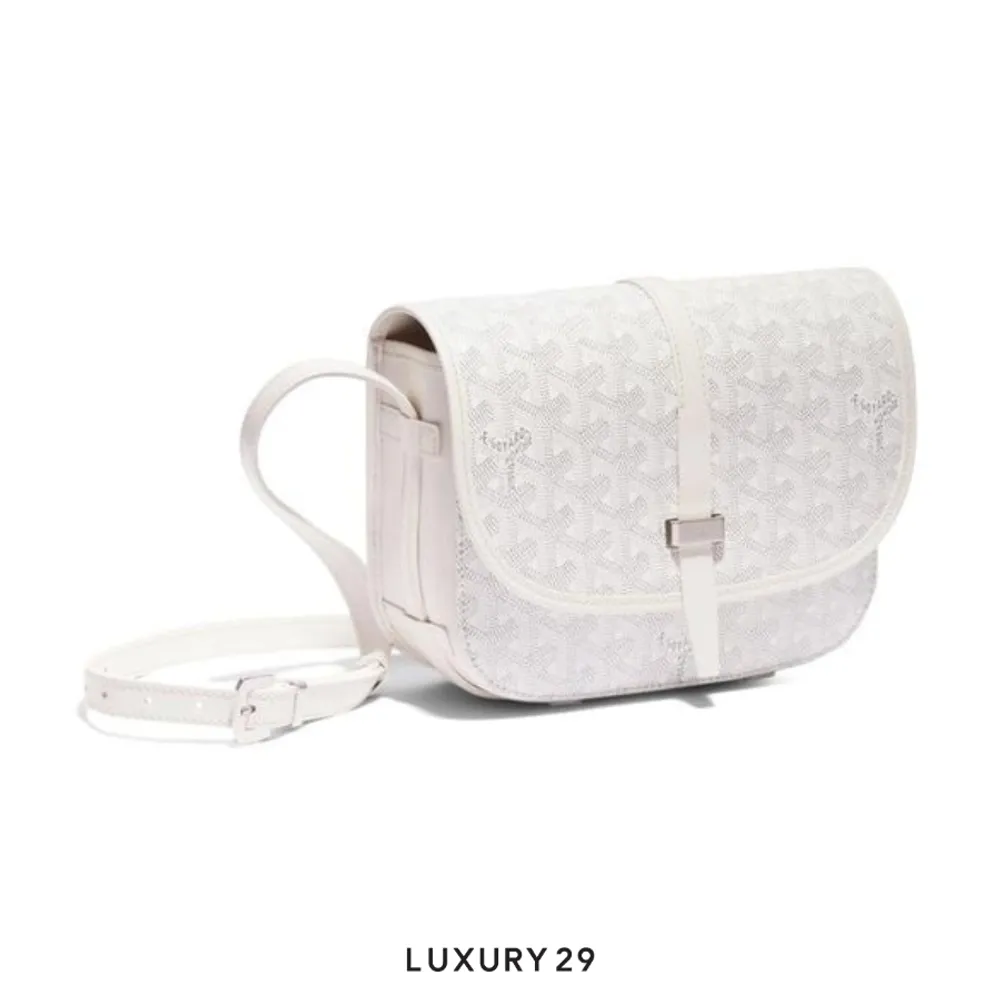Goyard Belvedere PM Bag White(Small, White)