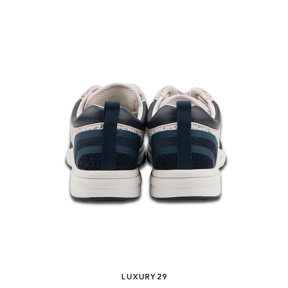 Chanel Sneakers Navy and Pink(42, Blue)