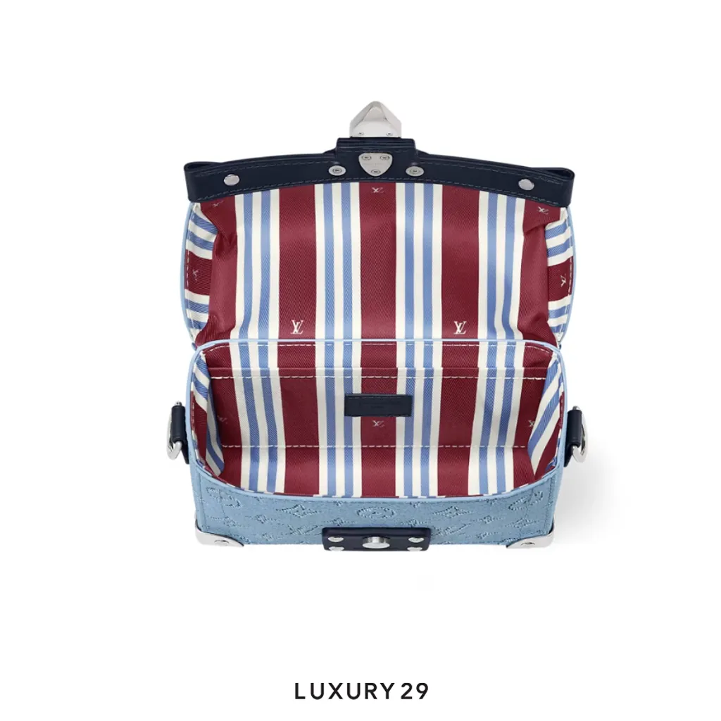 Louis Vuitton LV Soul Trunk Monogram Heritage coated canvas Blue(Small, Blue)