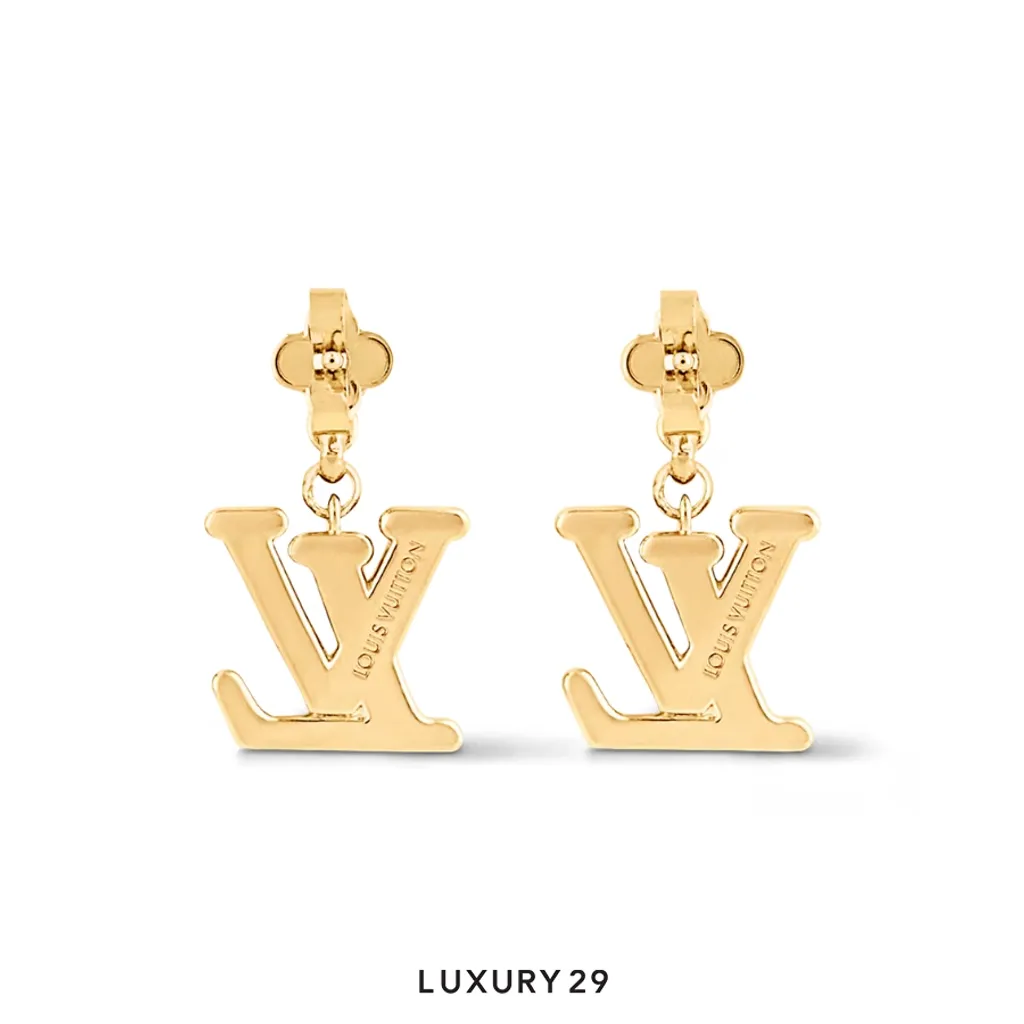 Louis Vuitton LV Lady LV Earrings Gold(Free Size, Gold)