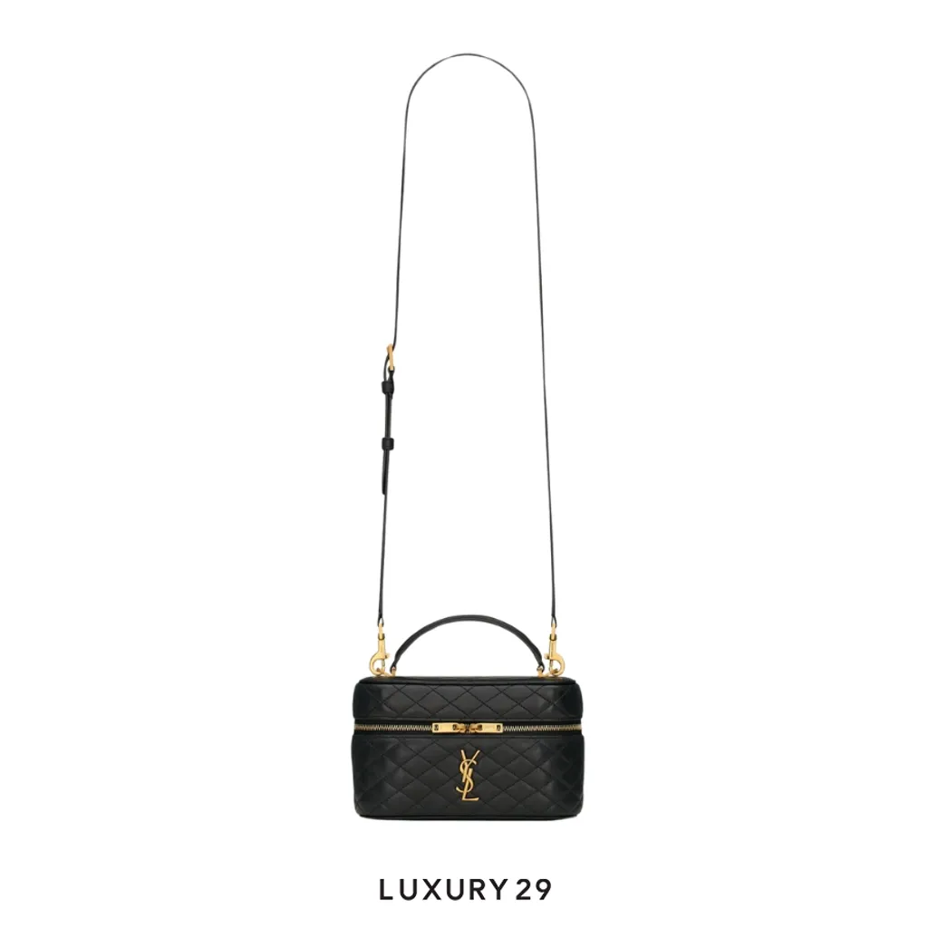 YSL GABY vanity bag in lambskin Black(Small, Black)