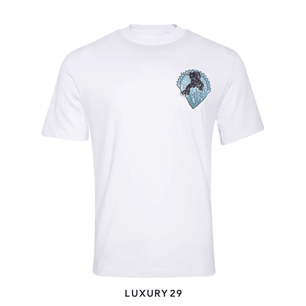 AMIRI Graphic-Print Cotton T-Shirt(XL, White)