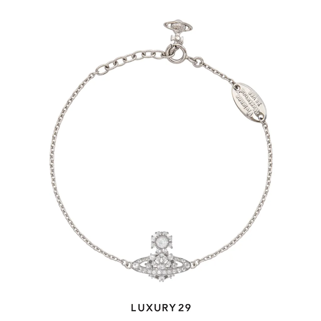 Vivienne Westwood Narcissa Bracelet(Free Size, Silver)