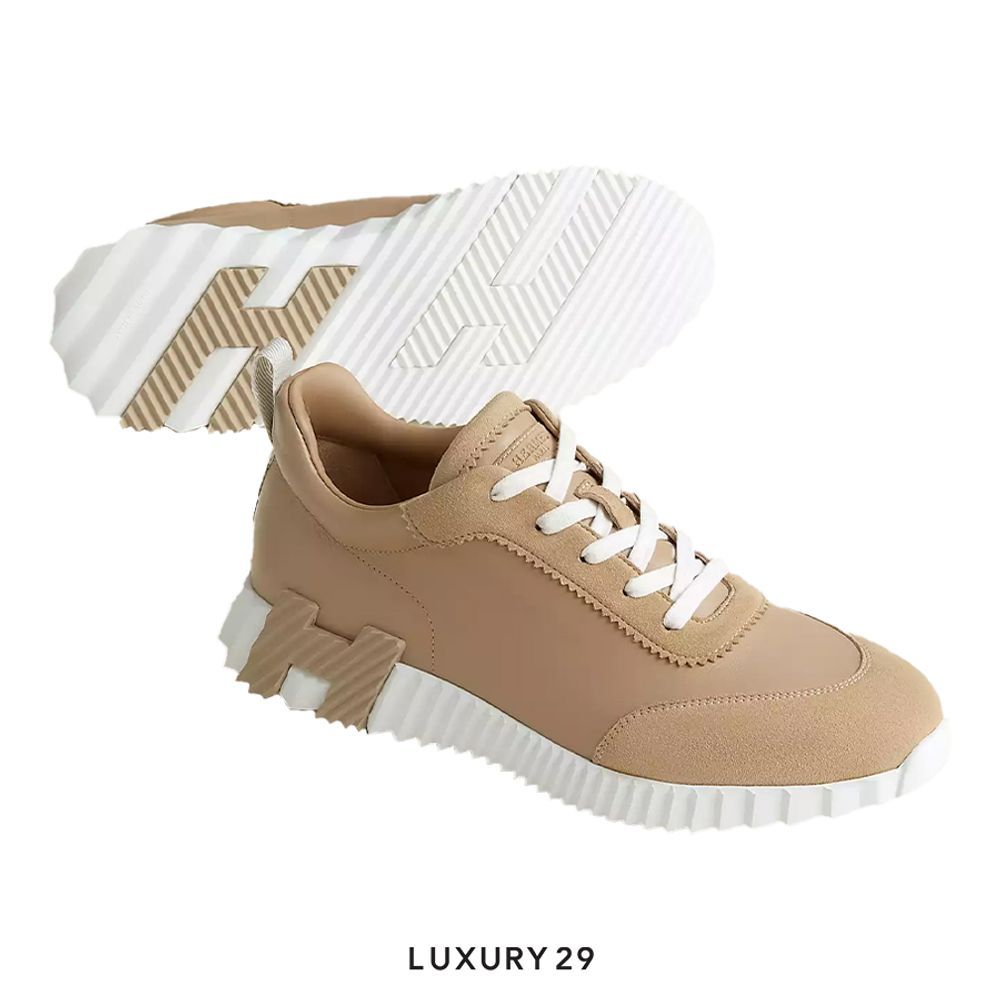 Hermes Bouncing Sneaker Beige Lin(M)(42, Neutrals)