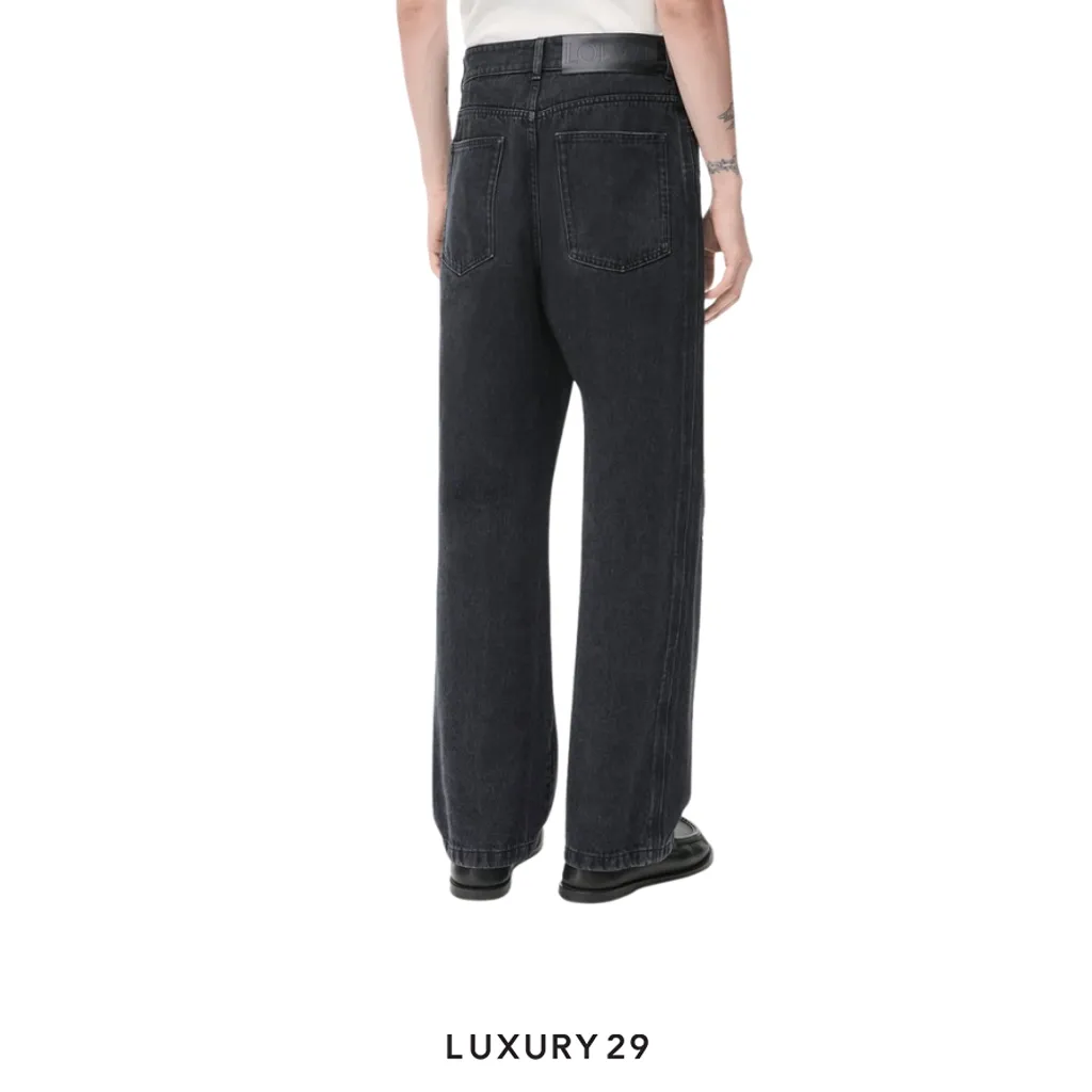 LOEWE Anagram baggy jeans in denim(44, Black)