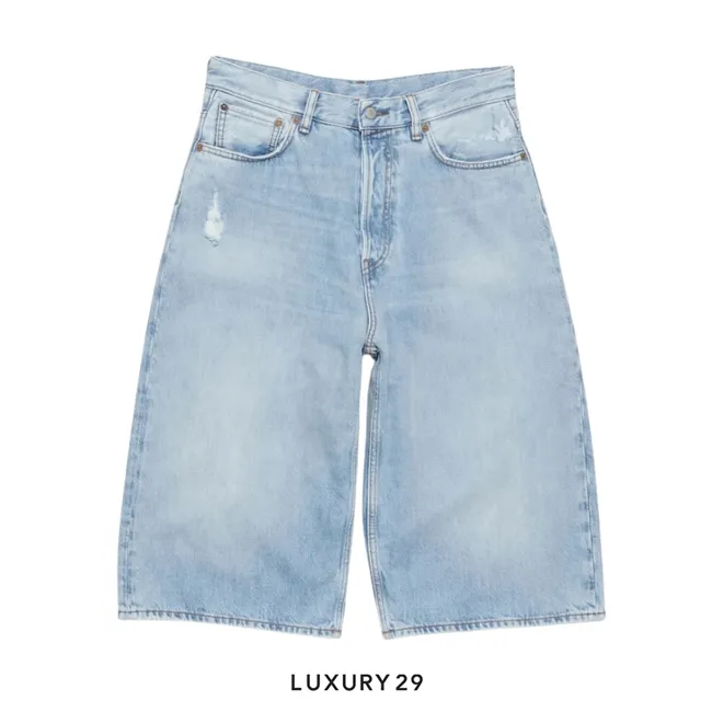 Acne Studios Denim shorts - Loose fit Mid Blue
