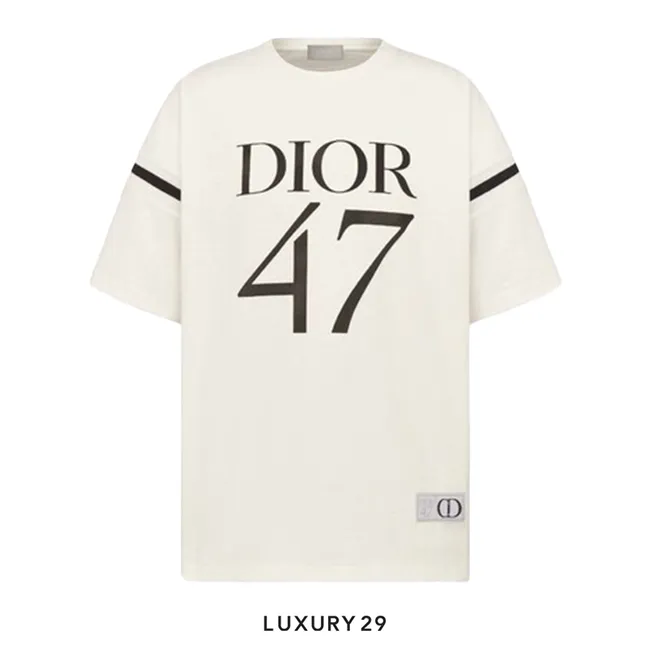 Dior Oversized T-Shirt Blanc Slub Cotton Jersey