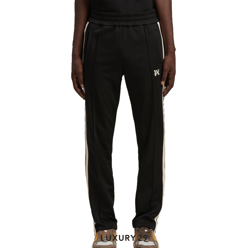 Palm Angels MONOGRAM TRACK PANTS BLACK OFF WHITE(S, Black)