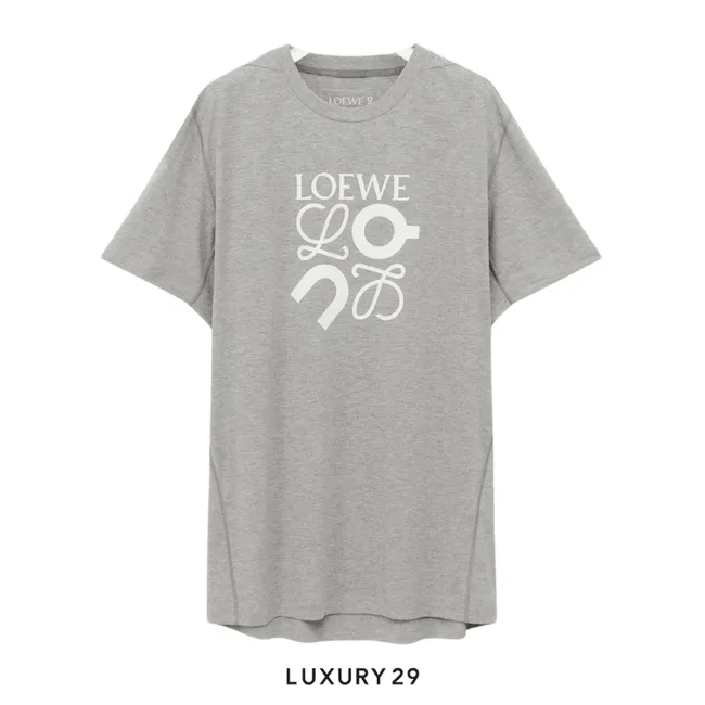 On x Loewe Active T-shirt in technical jersey Grey Melange