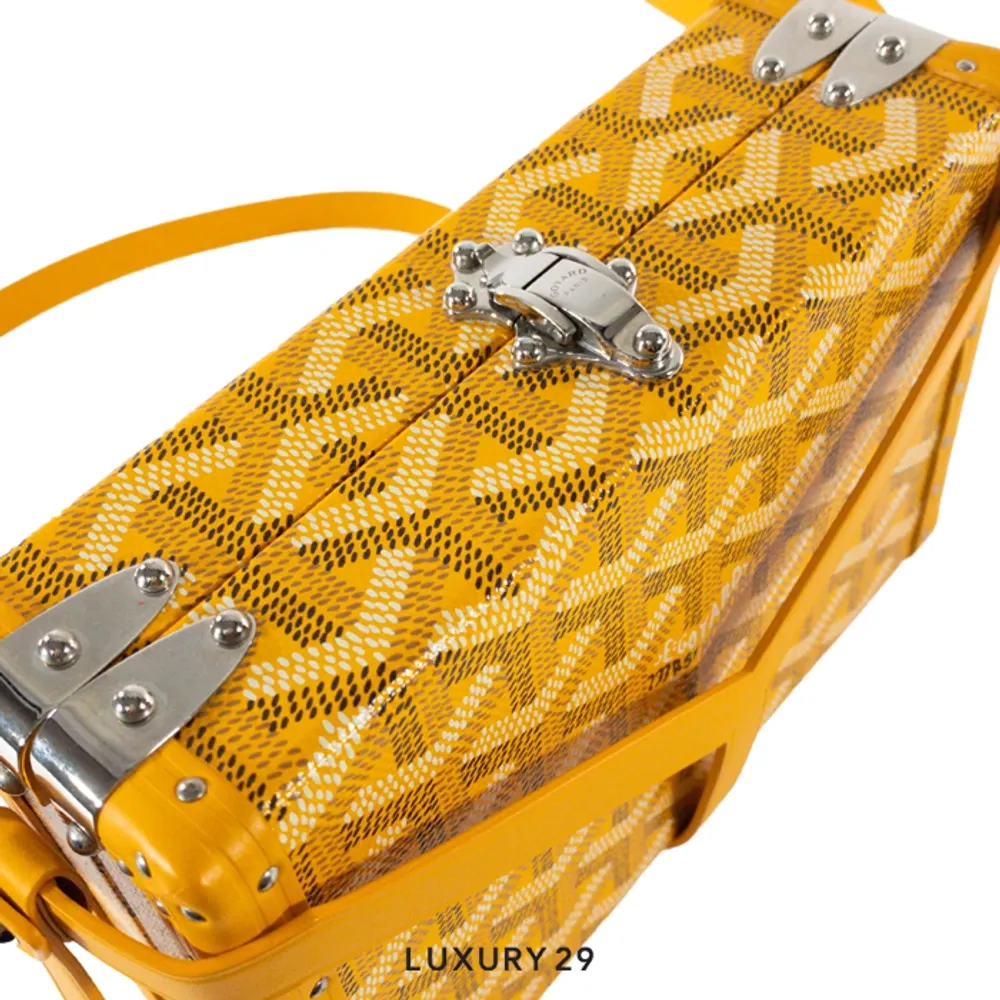 Goyard Minaudiere Trunk Bag Gold(Small, Gold)