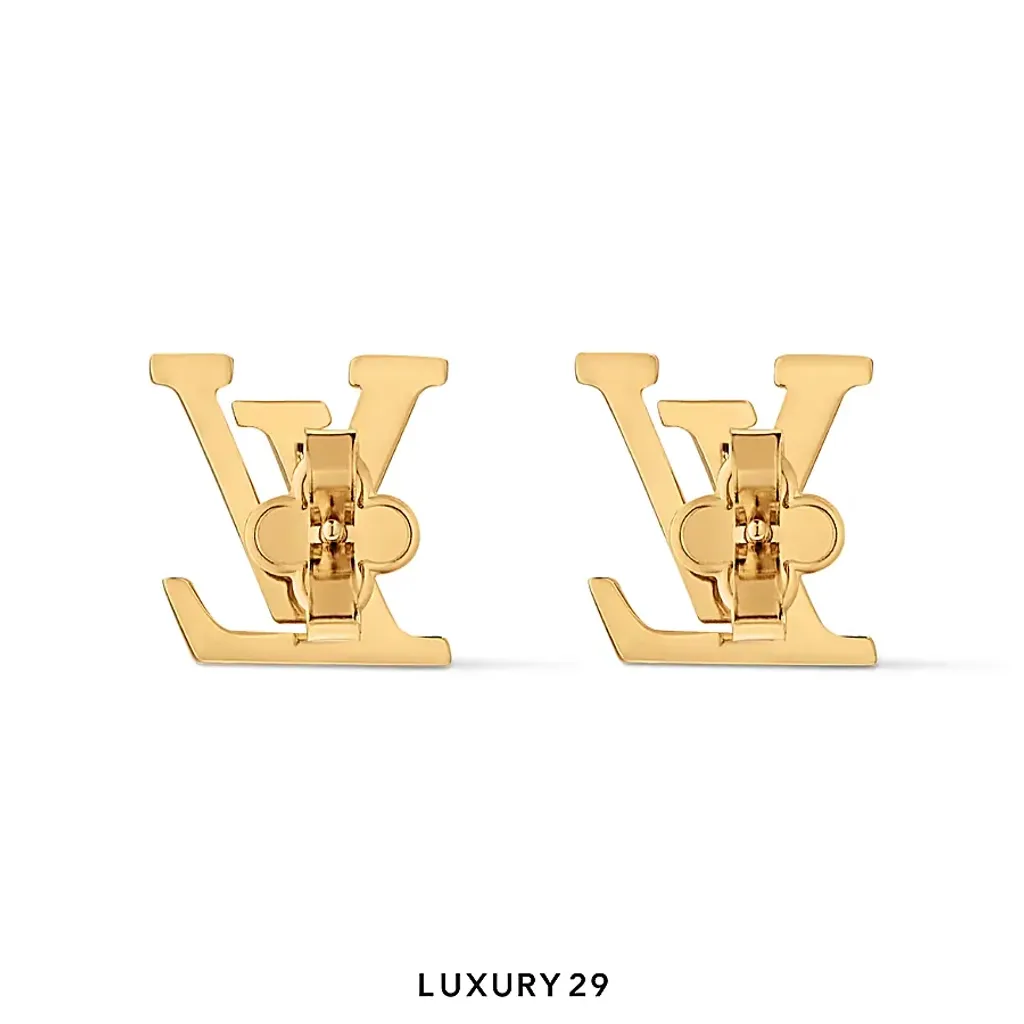 Louis Vuitton LV Iconic Enamel Earrings Pink Ballerine(Free Size, Pink)