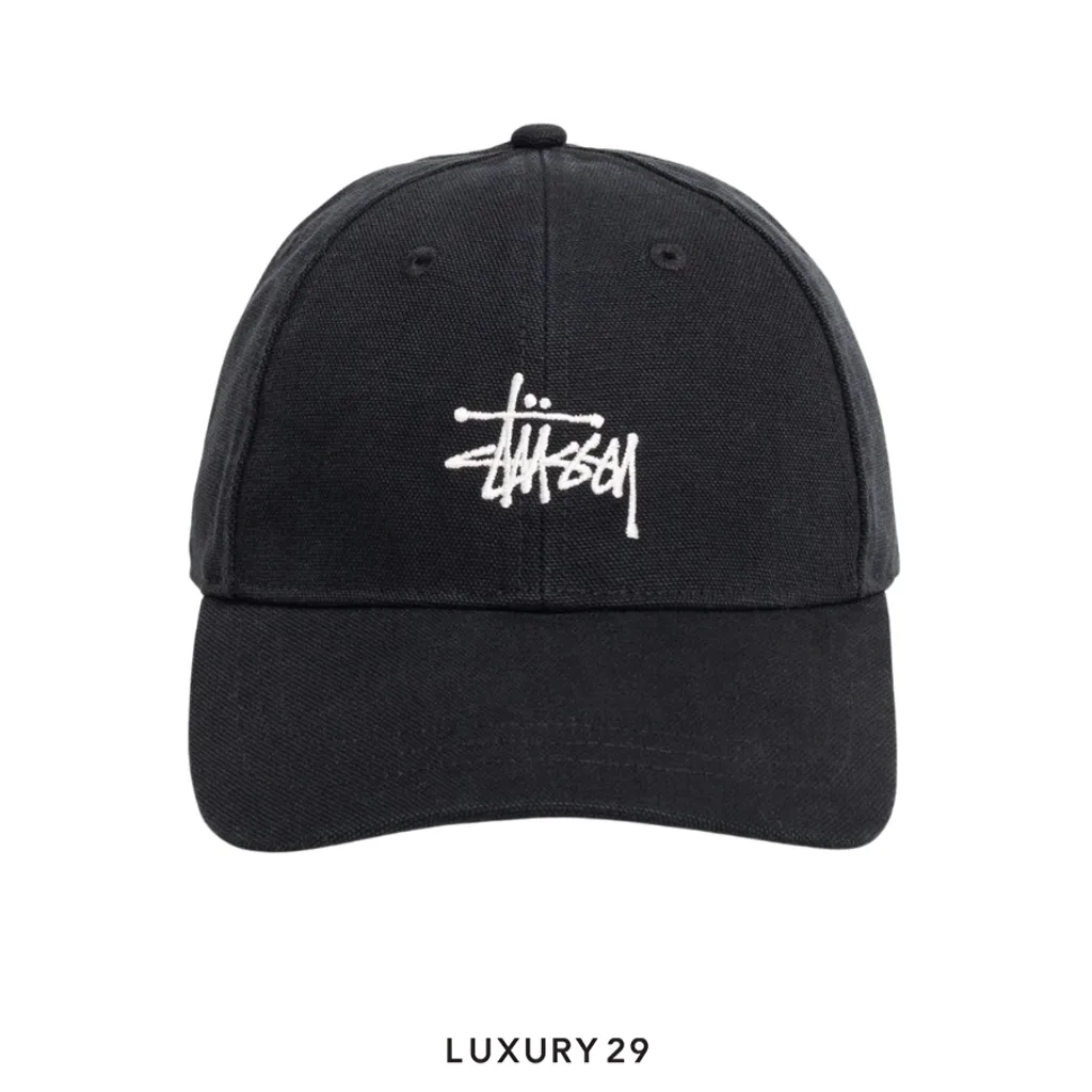 STUSSY BASIC STUSSY CAP BLACK(Free Size, Black)