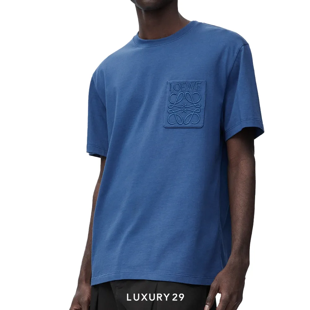 Loewe Relaxed fit T-shirt in cotton China Blue