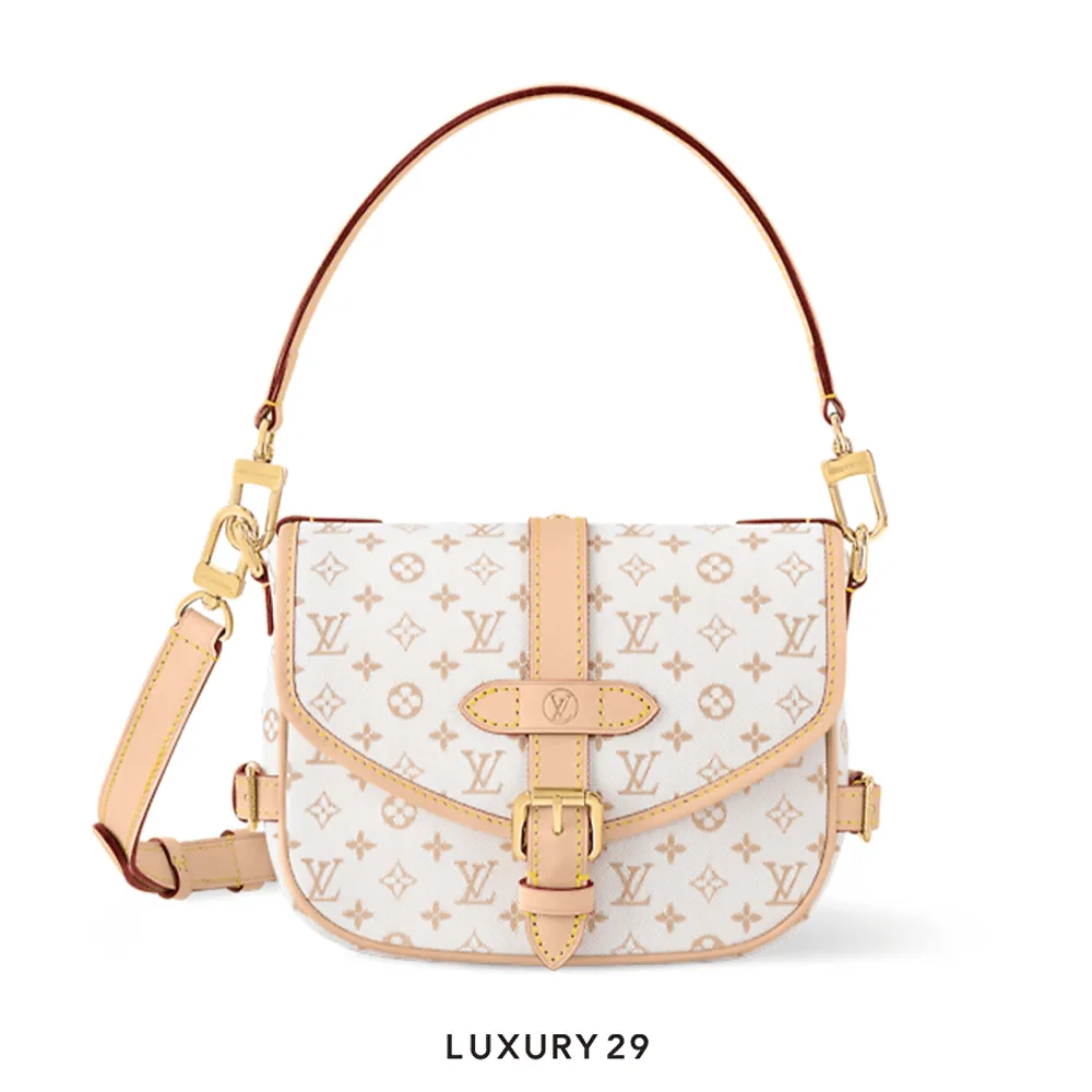 Louis Vuitton LV Saumur BB Mastic Cream(Small, Yellow)