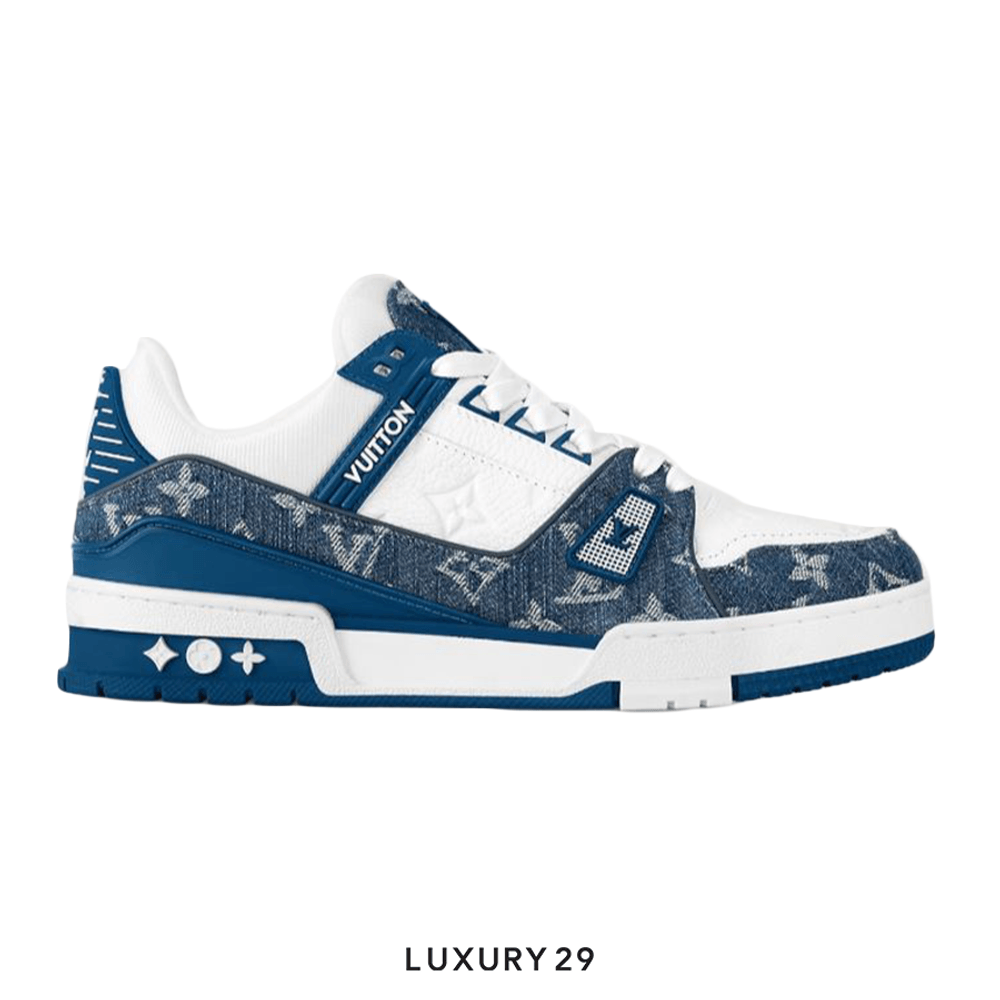 Louis Vuitton LV Trainer Sneaker Blue(M)(42.5, Blue)