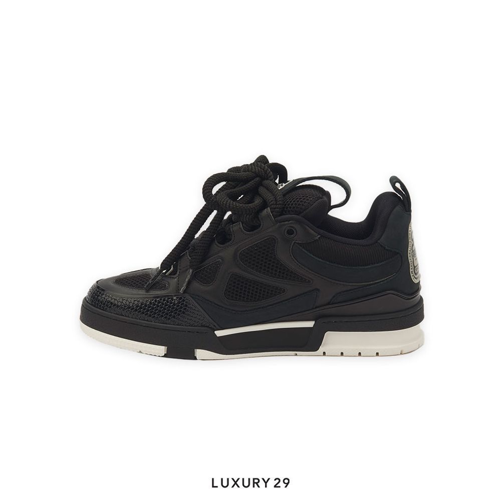 Louis Vuitton LV Skate Sneaker Denim Noir(M)(43, Black)