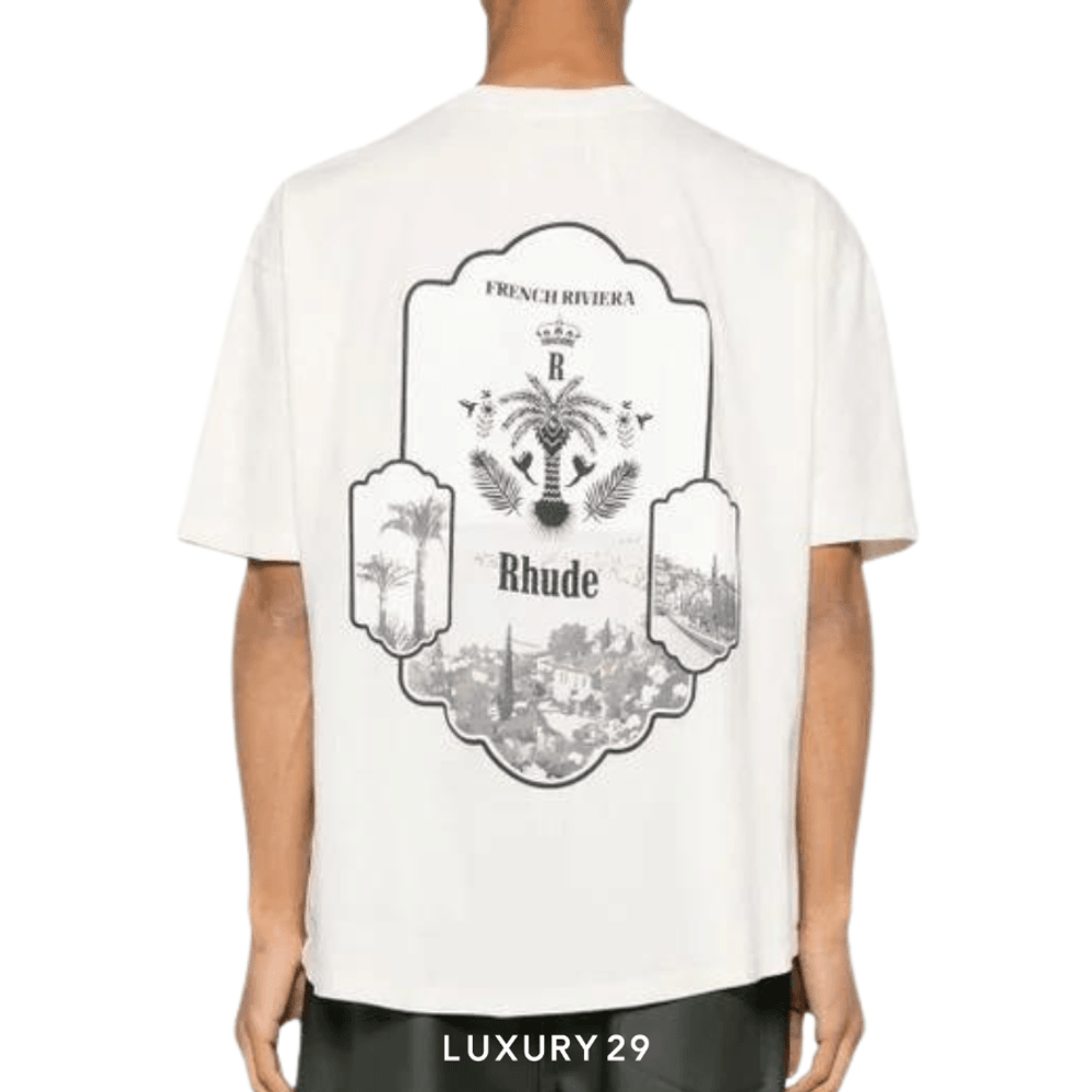 Rhude AZUR MIRROR TEE VTG WHITE(M, White)