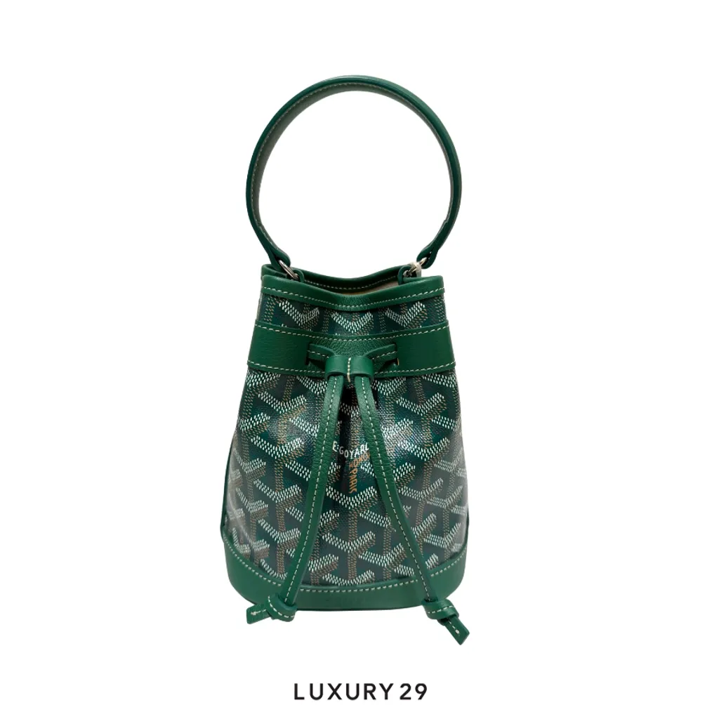 Goyard Petit Flot Mini bucket Bag Green(Mini, Green)