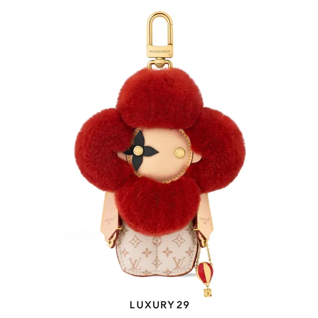 Louis Vuitton LV Vivienne Fashionista Bag Charm Red