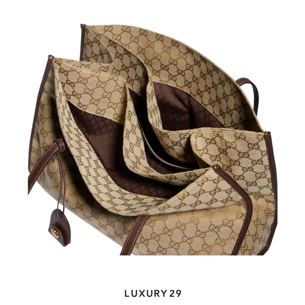 Gucci Londra large tote bag Brown(Large, Brown)