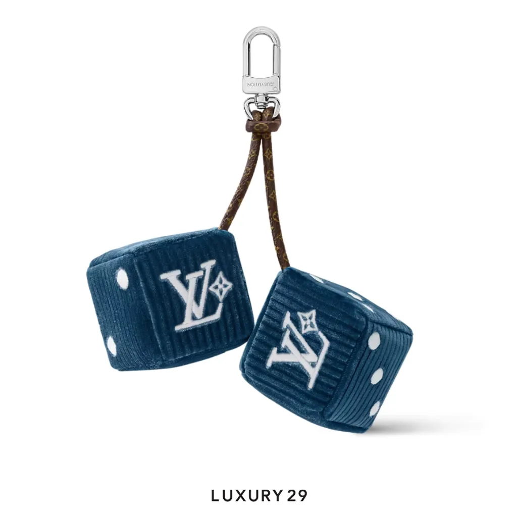 Louis Vuitton LV Lucky Dice bag charm Blue(Mini, Blue)