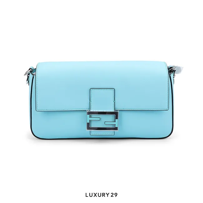 Fendi x Tiffany & Co. Bag Baguette in Tiffany Blue Silk