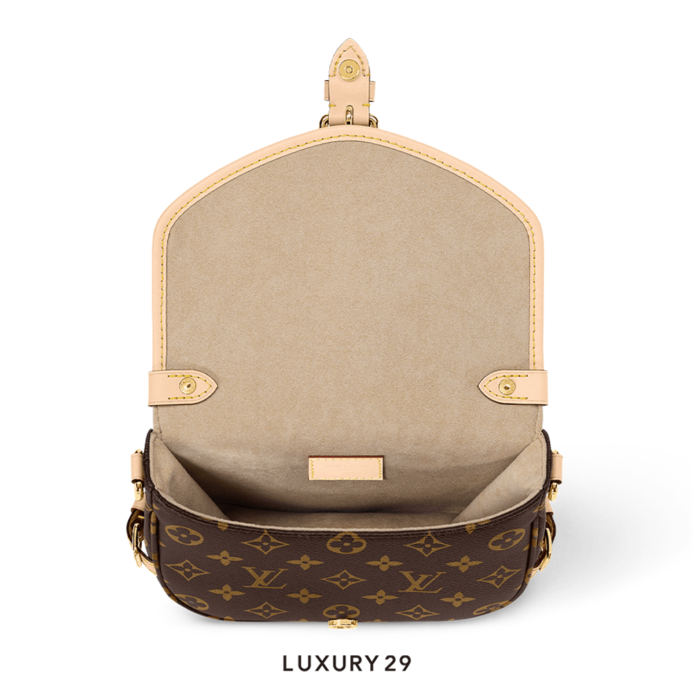Louis Vuitton LV Saumur BB Monogram Canvas(Small, Brown)