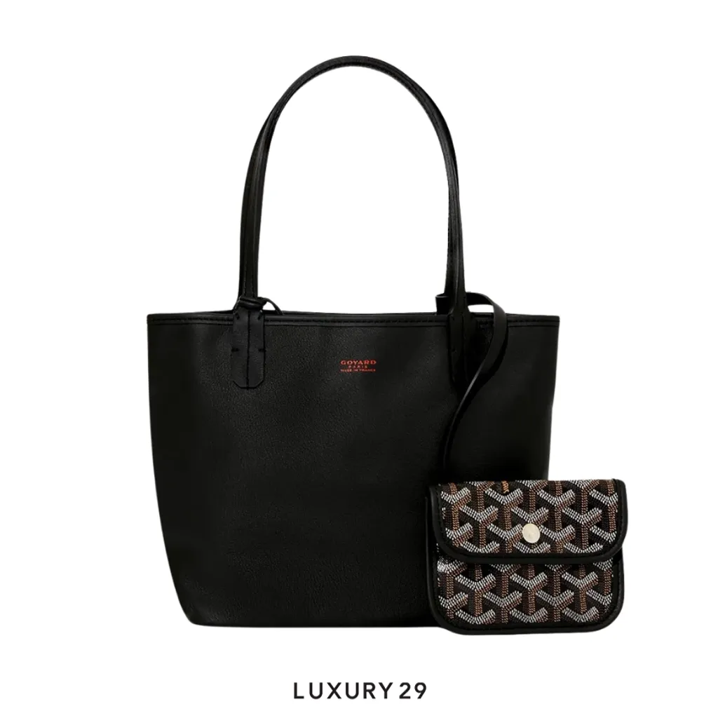 Goyard Anjou Mini Bag with Croc Universal Black(Mini, Black)